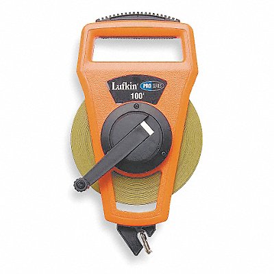 Tape Measure 1/2 Inx100 ft Orange/Black