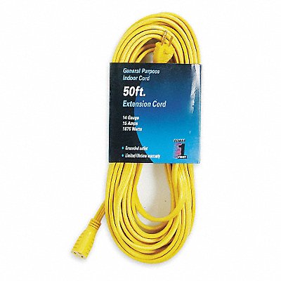 Extension Cord 50ft 14Ga 15A SPT-3 Yel