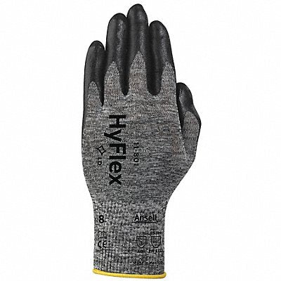 D1548 Glove Blk Nitrl PlmCoat Gry 11