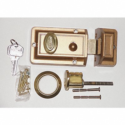 Auxiliary Lock Night Latch Bronz