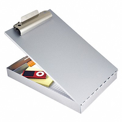 Storage Clipboard Letter Sz Metal Silver