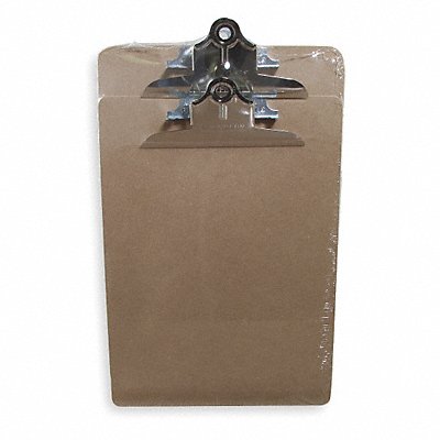 Clipboard Letter Size Hardboard Brwn PK2