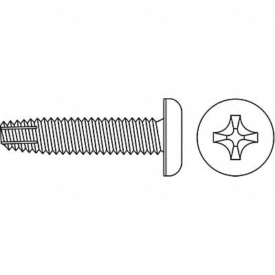 Thread Form Scrw #4 Pan 7/16 L PK25000