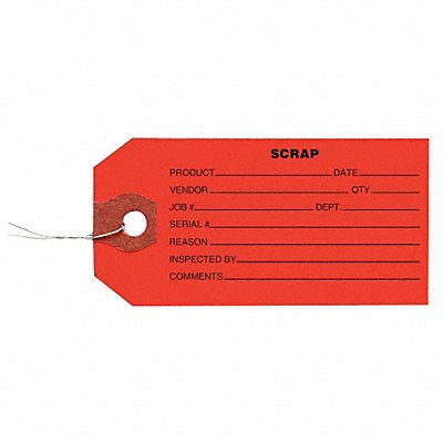 Inspection Tag Paper Scrap PK1000