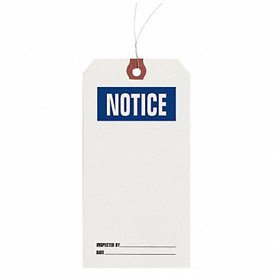 Inspection Tag Paper Notice PK1000