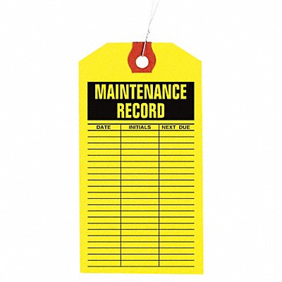 Inspection Tag Ppr Maintnance Log PK1000