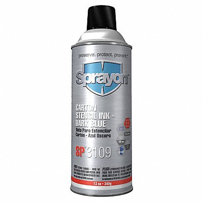 Stencil Ink Aerosol Can Dark Blue 12 oz.