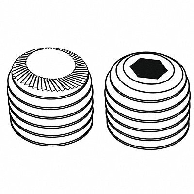 ScktStScrw KnrldCp 5/16 -18 1/2 L PK100
