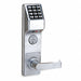 Electronic Lock Brushed Chrome 12 Button