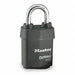 Keyed Padlock 7/8 in Rectangle Black