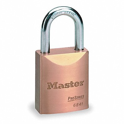 Keyed Padlock 25/32 in Rectangle Gold