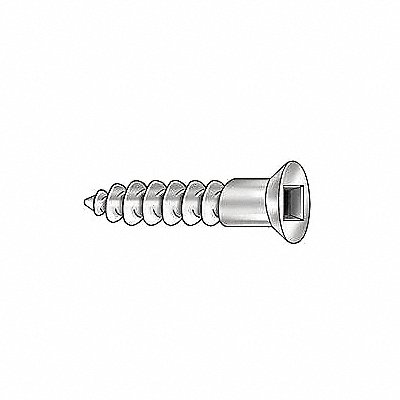 WOOD SCR CSK82 SQ ST ZP #8x2 1/2 L PK100