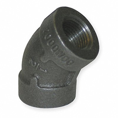 45 Elbow Malleable Iron 4 in FNPT