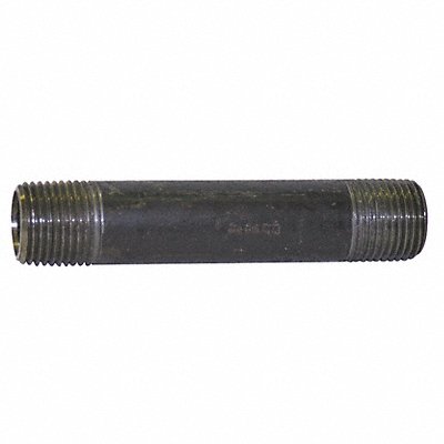 Black Pipe Nipple Threaded 1-1/4x4-1/2In