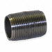 Black Close Pipe Nipple Threaded 3/4
