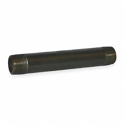 Black Pipe Nipple Threaded 3/4x6 In