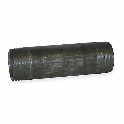 Black Pipe Nipple Threaded 1-1/4x4-1/2In