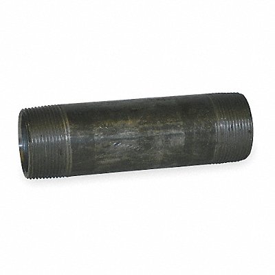 Black Pipe Nipple Threaded 1-1/4x10 In