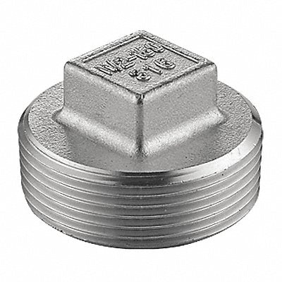 Square Head Plug 316L SS 1 1/2 in