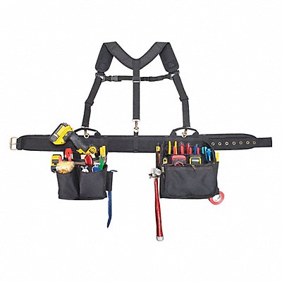 Blk Tool Belt/Rig Combo Systm Polyester