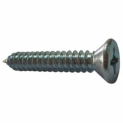 Sheet Metal Screw Flat #6 1/2 in PK100