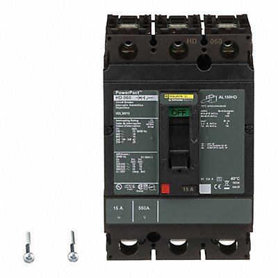 Circuit Breaker 15A 3P 600VAC HD