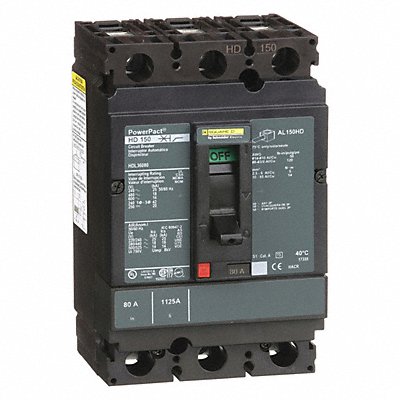 Circuit Breaker 80A 3P 600VAC HD