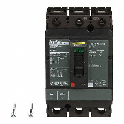 Circuit Breaker 15A 3P 600VAC HG