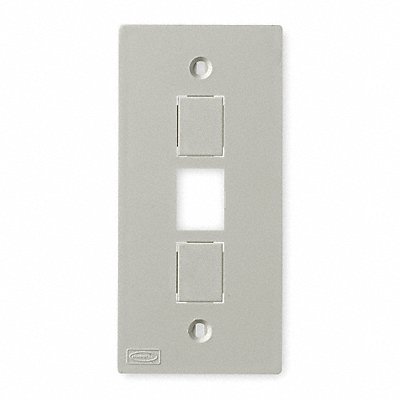 Three-Jack Faceplate White PVC Plates