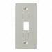 Three-Jack Faceplate White PVC Plates