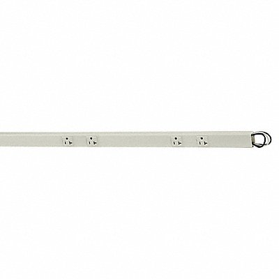 Prewired Raceway 8 Outlets White