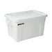 F8728 Storage Tote White Solid Plastic