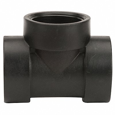 Tee 3 in Schedule 80 225 PSI Black