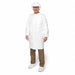 D1431 Cleanroom Coat White Snaps L PK30