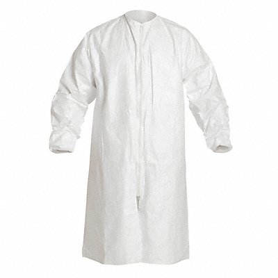 D1433 Cleanroom Coat White Zipper XL PK30