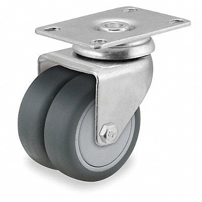 Quiet-Roll Medical Plate Caster Swivel