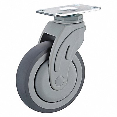 Quiet-Roll Medical Plate Caster Swivel