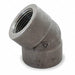 45 Elbow Forged Steel 1/2 in FNPT