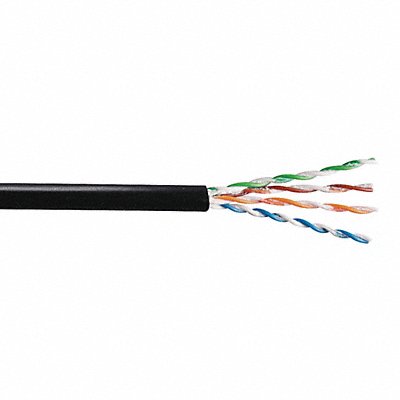 Data Cable Cat 5e 24 AWG 1000ft Black