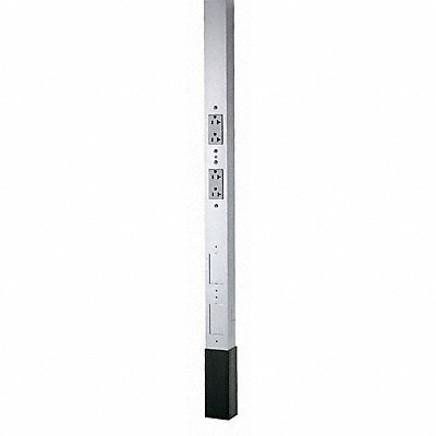 Service Pole Silver 15 ft 2 L 2.13 W