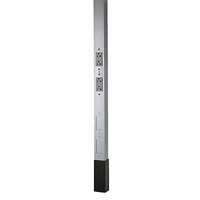 Service Pole Silver 12 ft 2 L 2.13 W