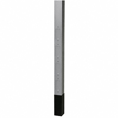 Service Pole Gray 10 ft 2 L 2.13 W