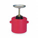 Plunger Can 1 gal Polyethylene Red