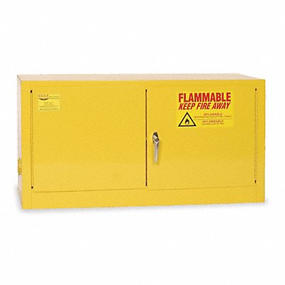 Flammable Safety Cabinet 15 gal Yellow