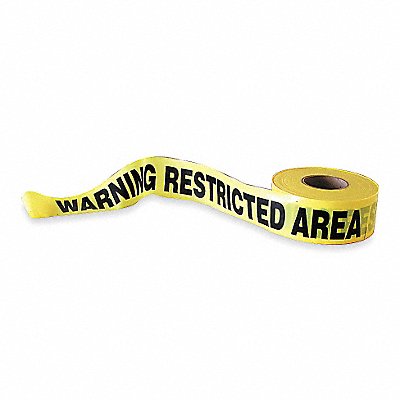 Barricade Tape Yellow/Black 1000ft x 3In