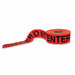 Barricade Tape Red/Black 1000 ft x 3 In