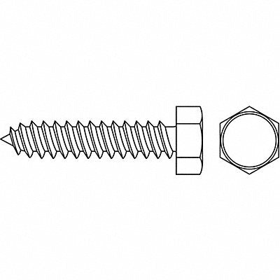 Scrw Sz #8 Zinc 3/4 L PK1110