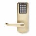 Electronic Lock Satin Brass 12 Button