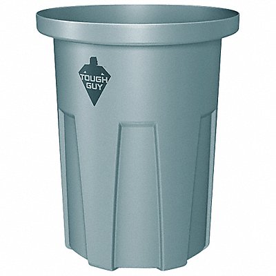 Trash Can 35 gal Gray