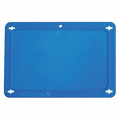 Blank Tag Plstc 3 1/5in H 4 5/7in W Blue